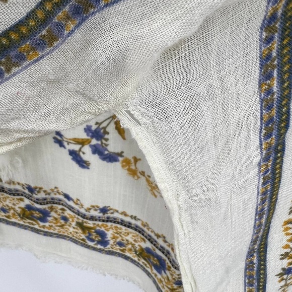 American Eagle Outfitters Poncho Cardigan Fringe Light Weight Floral One Size - Picture 7 of 9